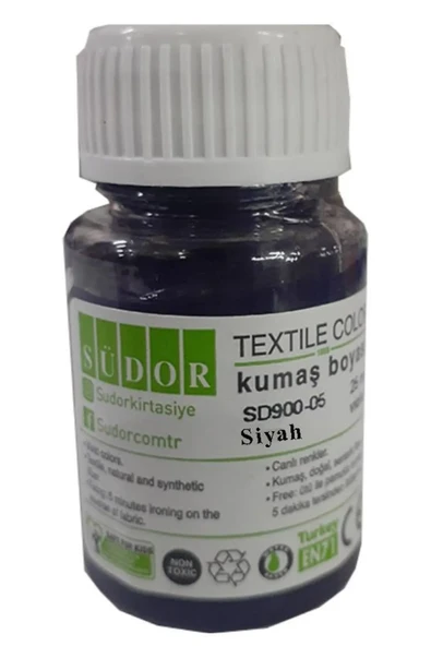 Kumaş Boyası Tişört Çanta Tekstil Boyası 25 ml 1 Adet südor kumaş boyası