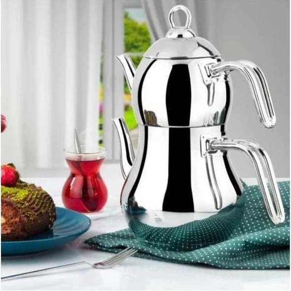 Yonca Lines Şahmeran Mini Boy 2 No Çelik Çaydanlık Metal Sap