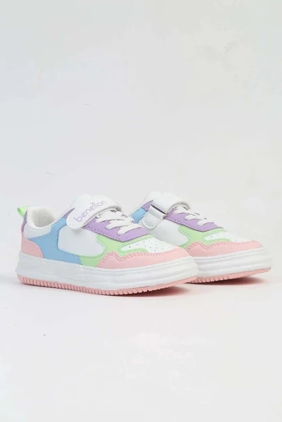 Benetton Beyaz - Çok Renkli Kız Çocuk Sneaker BNI-10025 - 2