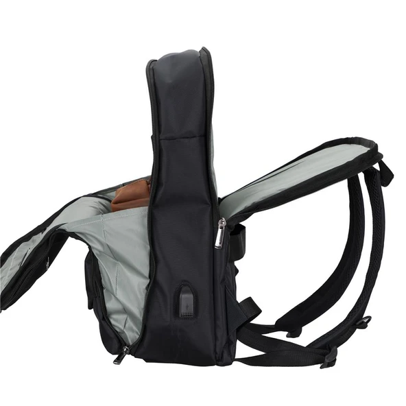 PLM Torino-Usb 15.6  Lacivert  Notebook Sırt Çantası - Resim 2