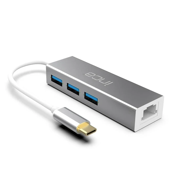Inca ITPC-3T Usb C Usb 3.0+ Rj45 Ethernet Çoklayıcı ürün görseli