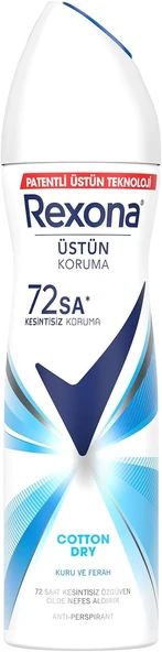 Rexona Kadın Sprey Deodorant Cotton Dry 150 ml ürün görseli