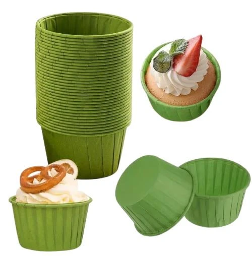 Cupcake/Muffin /Suffle Kek Kapsülü Yeşil 50 Li ürün görseli