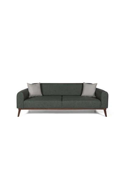 Perla Sofa   SENECA YATAKLI KANEPE KETEN YEŞİL - Resim 2