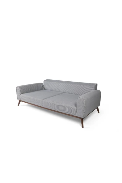 Perla Sofa   SENECA YATAKLI KANEPE KETEN GRİ KAZAYAĞI - 4