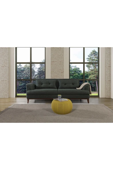 Perla Sofa Madrid Koltuk Takımı Keten Yeşil - 3