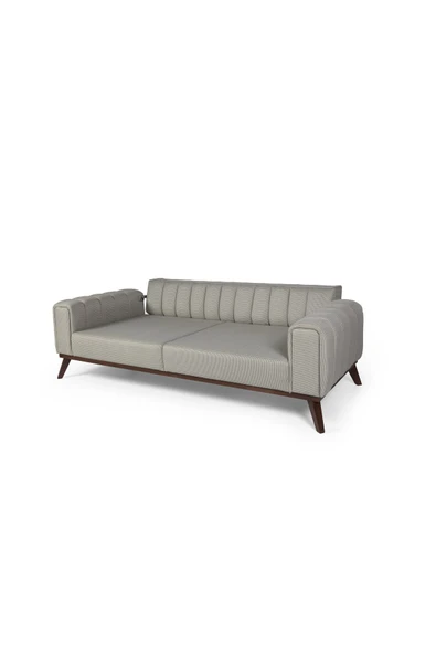 Perla Sofa   VELAR YATAKLI KANEPE KETEN AÇIK YEŞİL KAZAYAĞI - Resim 7