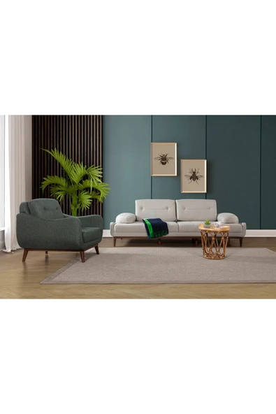 Perla Sofa   NELSON YATAKLI KOLTUK TAKIMI KETEN KREM - 2