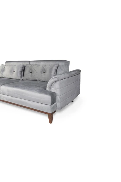 Perla Sofa   Madrid Koltuk Takımı Babyface Açık Gri - 5