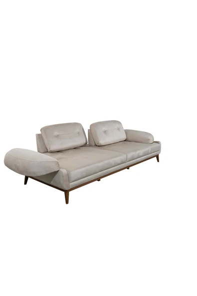 Perla Sofa   Nelson Üçlü Koltuk Babyface Krem - Resim 4