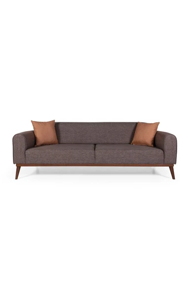 Perla Sofa   SENECA KETEN KOLTUK TAKIMI, KAHVE - 4