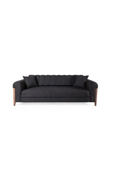 Perla Sofa   KİTKAT AHŞAP YATAKLI SANDIKLI KOLTUK TAKIMI ANTRASİT - 4