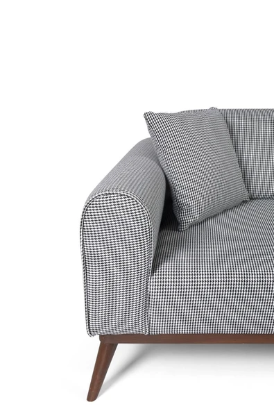 Perla Sofa SENECA YATAKLI KANEPE KETEN GRİ KAZAYAĞI - 3