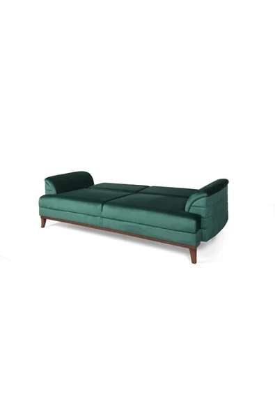 Perla Sofa   Madrid Üçlü Yataklı Kanepe Babyface Yeşil - 5