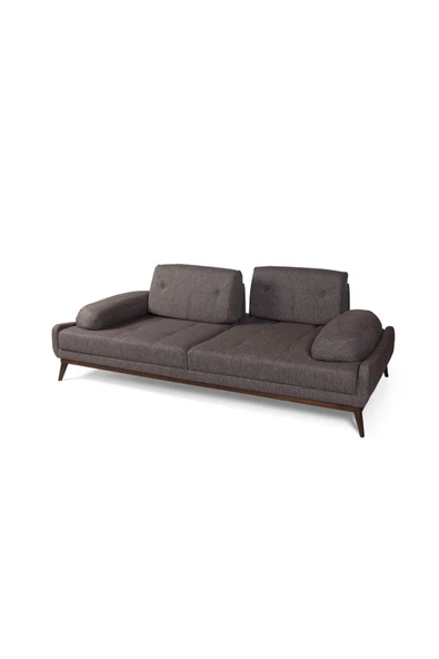 Perla Sofa NELSON YATAKLI KOLTUK TAKIMI KETEN KAHVE - 6