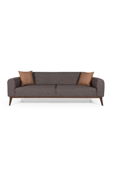 Perla Sofa   SENECA KETEN YATAKLI KANEPE KAHVE - 2