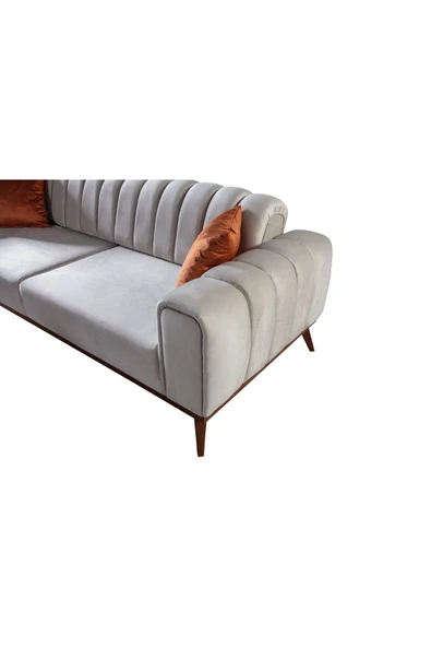 Perla Sofa Velar Yataklı Koltuk Takımı Babyface Krem - 3