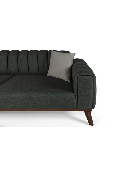Perla Sofa   VELAR YATAKLI KANEPE KETEN YEŞİL - 6