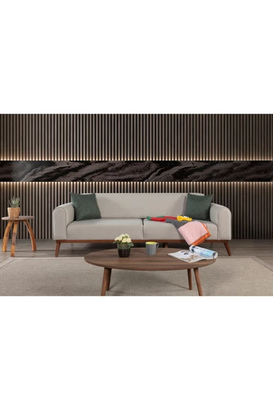 Perla Sofa   SENECA KETEN KOLTUK TAKIMI, KREM - 3