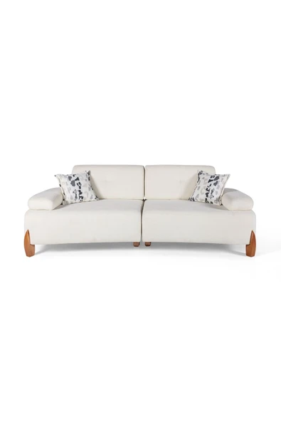 Perla Sofa   LİNDA YATAKLI KANEPE KREM - Resim 2