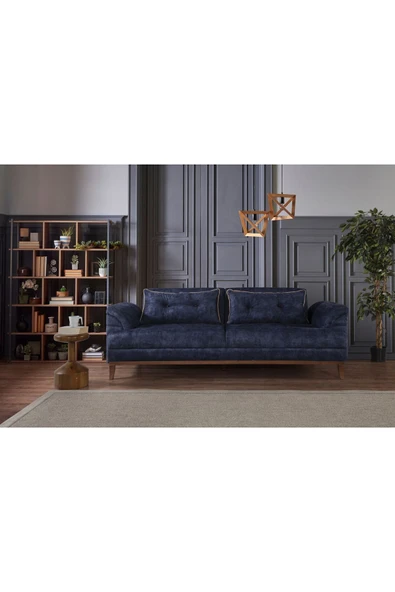 Perla Sofa   Madrid Koltuk Takımı Bora Lacivert Krem - 3