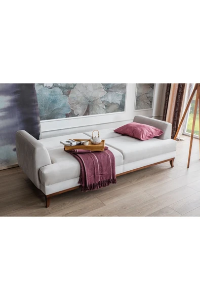 Perla Sofa   PARİS YATAKLI KANEPE KREM - Resim 4
