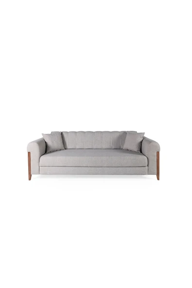 Perla Sofa   KİTKAT AHŞAP YATAKLI SANDIKLI KANEPE KREM - Resim 4