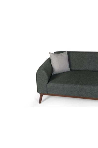 Perla Sofa   SENECA YATAKLI KANEPE KETEN YEŞİL - Resim 4