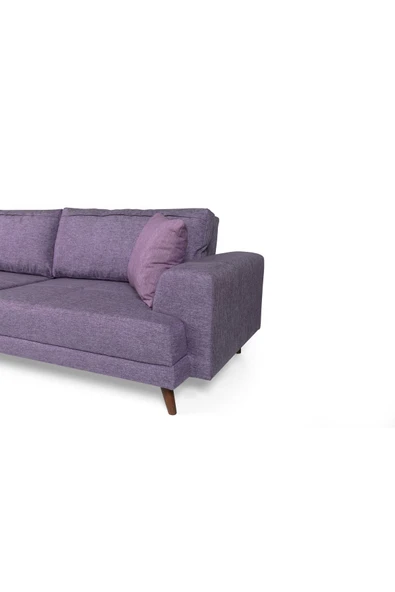 Perla Sofa   NOBİS YATAKLI KANEPE KETEN MOR - Resim 5