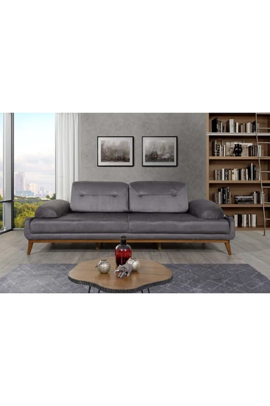 Perla Sofa   NELSON YATAKLI KOLTUK TAKIMI BABYFACE GRİ - 3