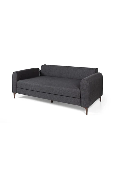 Perla Sofa   FERRANTİ YATAKLI SANDIKLI ÜÇLÜ KANEPE ANTRASİT - Resim 4