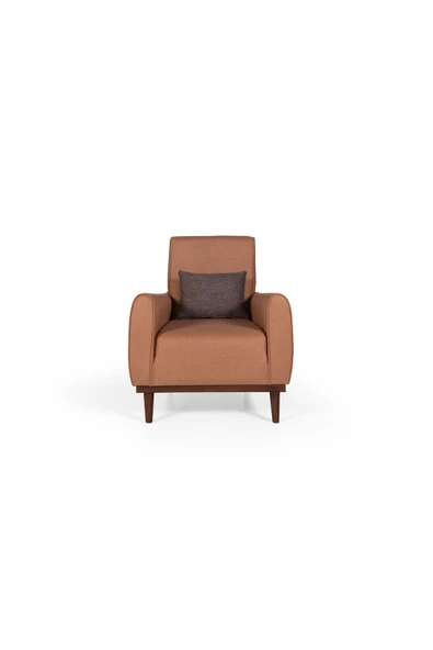 Perla Sofa SENECA KETEN KOLTUK TAKIMI, KAHVE - 7
