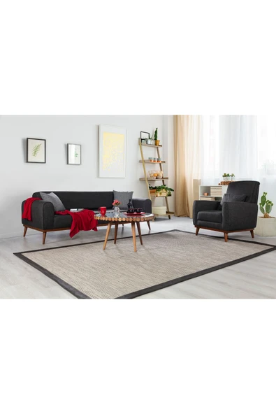 Perla Sofa SENECA KETEN KOLTUK TAKIMI, ANTRASİT