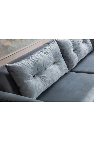 Perla Sofa PARİS YATAKLI KANEPE AÇIK GRİ - 4