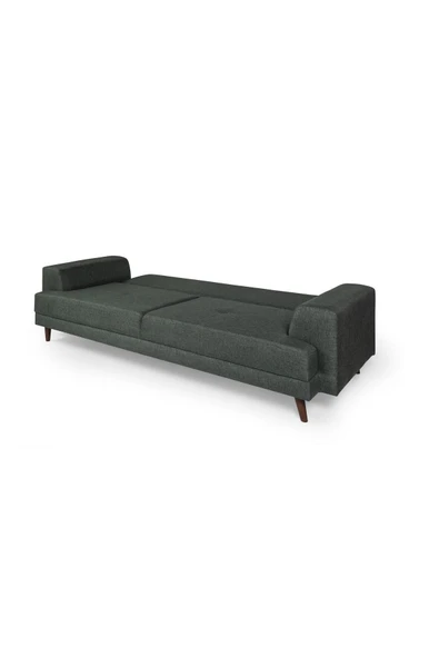 Perla Sofa   NOBİS YATAKLI KANEPE KETEN YEŞİL - Resim 5