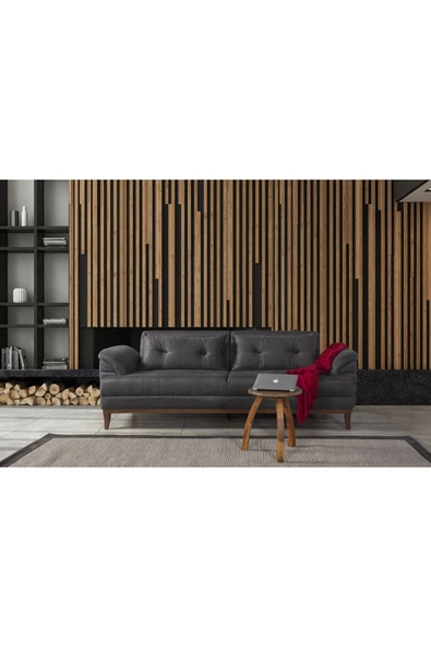 Perla Sofa   Madrid Koltuk Takımı Bora Antrasit Bordo - 3