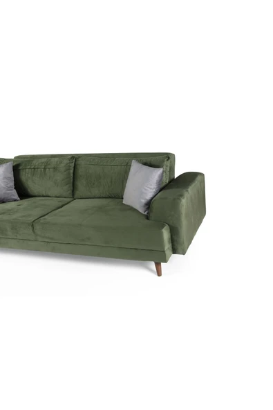 Perla Sofa   NOBİS YATAKLI KANEPE BABYFACE YEŞİL - Resim 4
