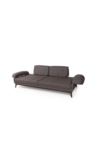 Perla Sofa   Nelson Üçlü Kanepe Keten Kahve - 5