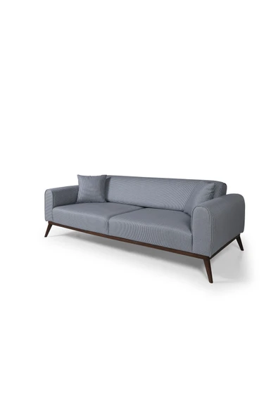 Perla Sofa   SENECA YATAKLI KANEPE KETEN AÇIK MAVİ KAZAYAĞI - 4