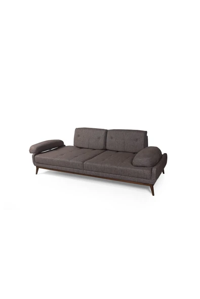 Perla Sofa NELSON YATAKLI KOLTUK TAKIMI KETEN KAHVE - 5
