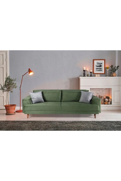 Perla Sofa   NOBİS YATAKLI KANEPE BABYFACE YEŞİL ürün görseli