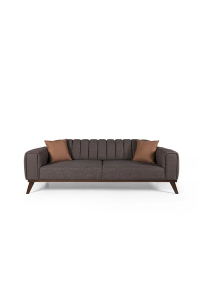 Perla Sofa   VELAR YATAKLI KANEPE KETEN KAHVE - 6
