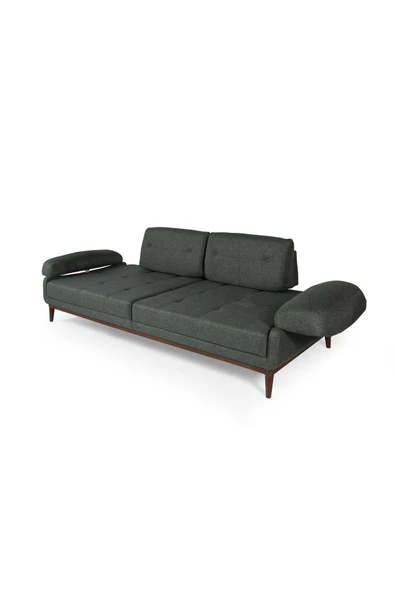 Perla Sofa NELSON YATAKLI KOLTUK TAKIMI KETEN YEŞİL - 4