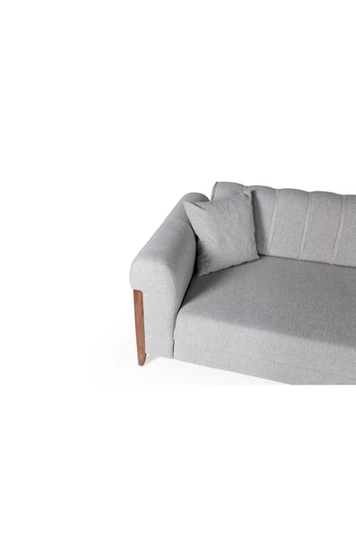 Perla Sofa   KİTKAT AHŞAP YATAKLI SANDIKLI KANEPE KREM - Resim 5