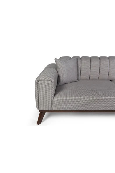 Perla Sofa   VELAR YATAKLI KANEPE KETEN AÇIK KAHVE KAZAYAĞI - Resim 3