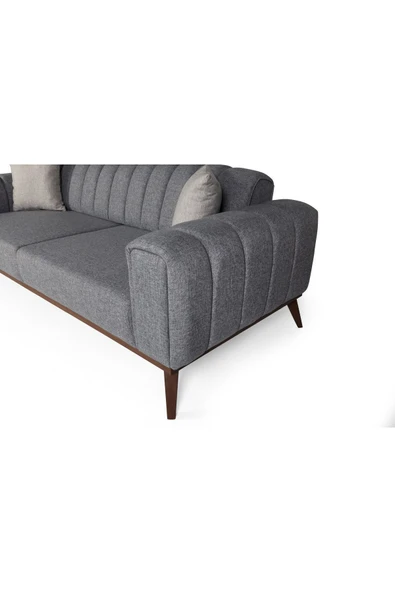 Perla Sofa VELAR YATAKLI KANEPE KETEN AÇIK GRİ - 6