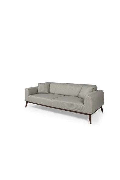 Perla Sofa   Seneca Yataklı Kanepe Keten Açık Yeşil Kazayağı - Resim 4