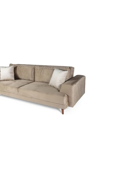 Perla Sofa   NOBİS YATAKLI KANEPE BABYFACE SÜTLÜ KAHVE - Resim 4