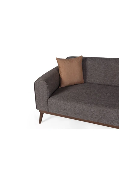 Perla Sofa   SENECA KETEN YATAKLI KANEPE KAHVE - 5