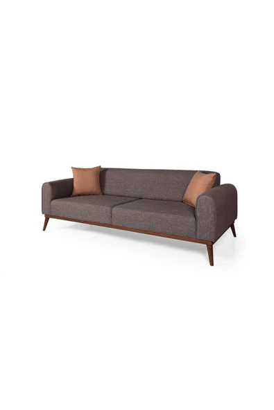 Perla Sofa   SENECA KETEN KOLTUK TAKIMI, KAHVE - 5